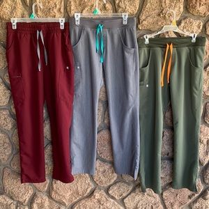 LOT of 3 FIGS scrub pants woman’s small